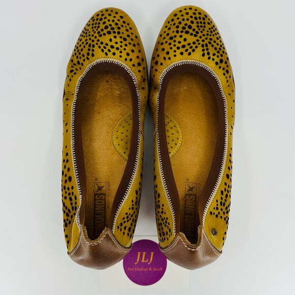 Pikolinos Women's Trento Perforated Leather Wedge Heels Size 38 EU/ 7.5-8 US - Picture 9 of 12